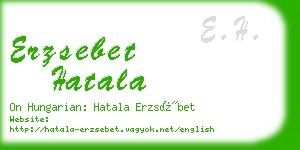 erzsebet hatala business card